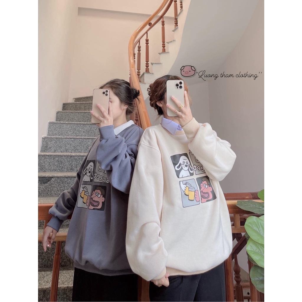 Áo Sweater Nỉ Lucky Ulzang Samsam4896