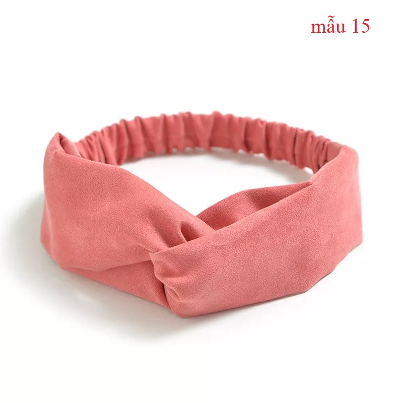 Băng đô Turban mẫu da mẫu 14-24 xinh xắn Mayconner