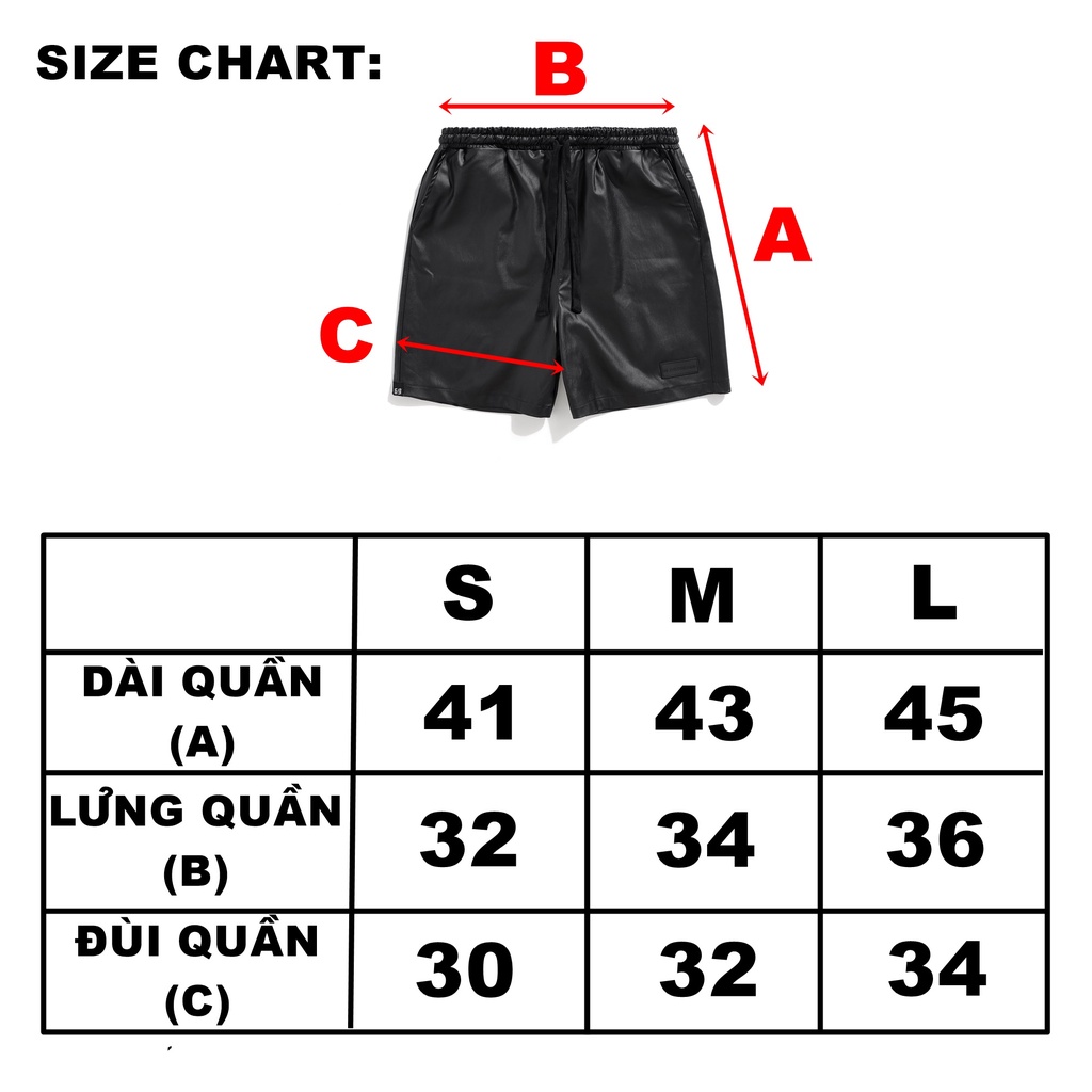 Quần Short Da BLACK LEATHER SHORTS - 69 DAYDREAMS