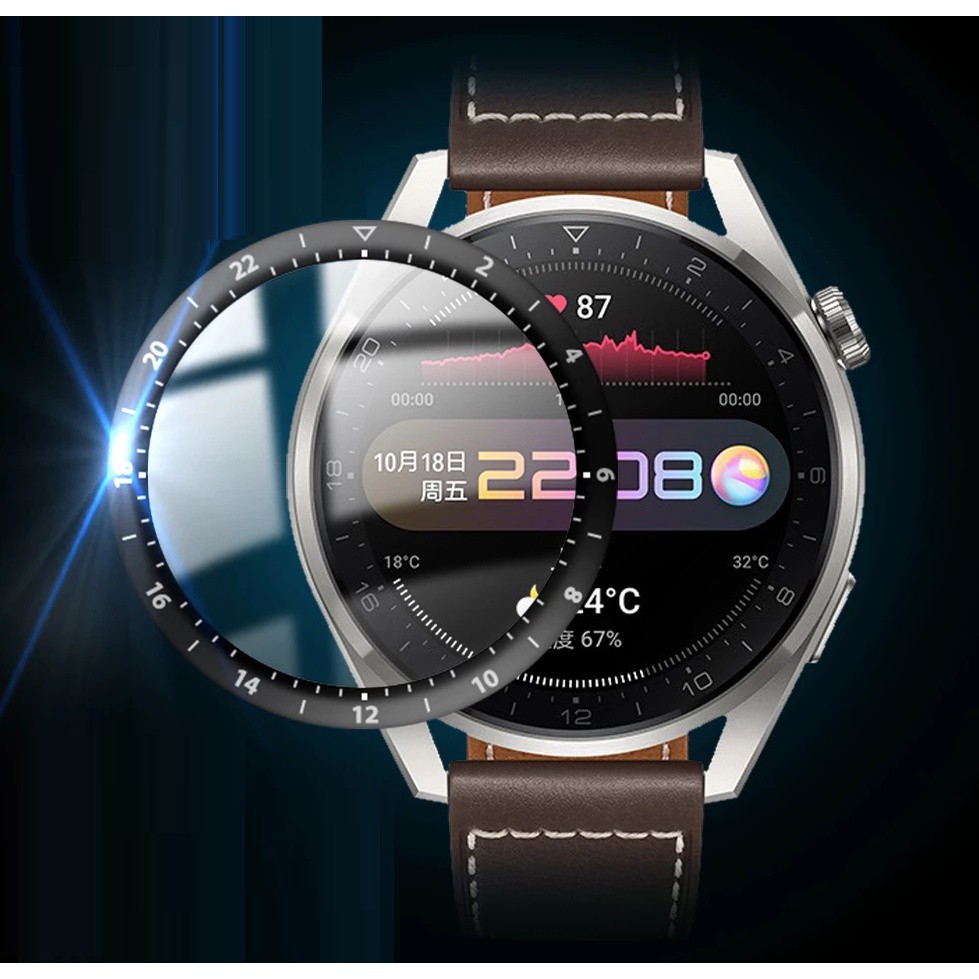Cường lực Huawei Watch 3 Watch 3 Pro 3D dẻo full màn hình chống bám vân tay độ cứng 6H SWASTORE