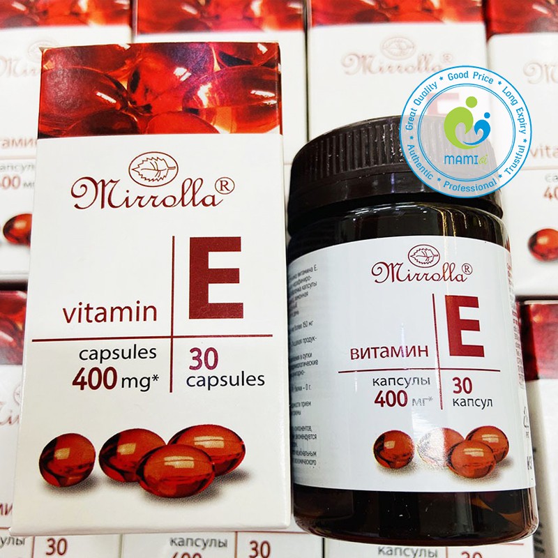 Vitamin E đỏ 400mg (30 viên) chống lão hóa, ổn định nội tiết cho phụ nữ từ 12 tuổi trở lên, Nga