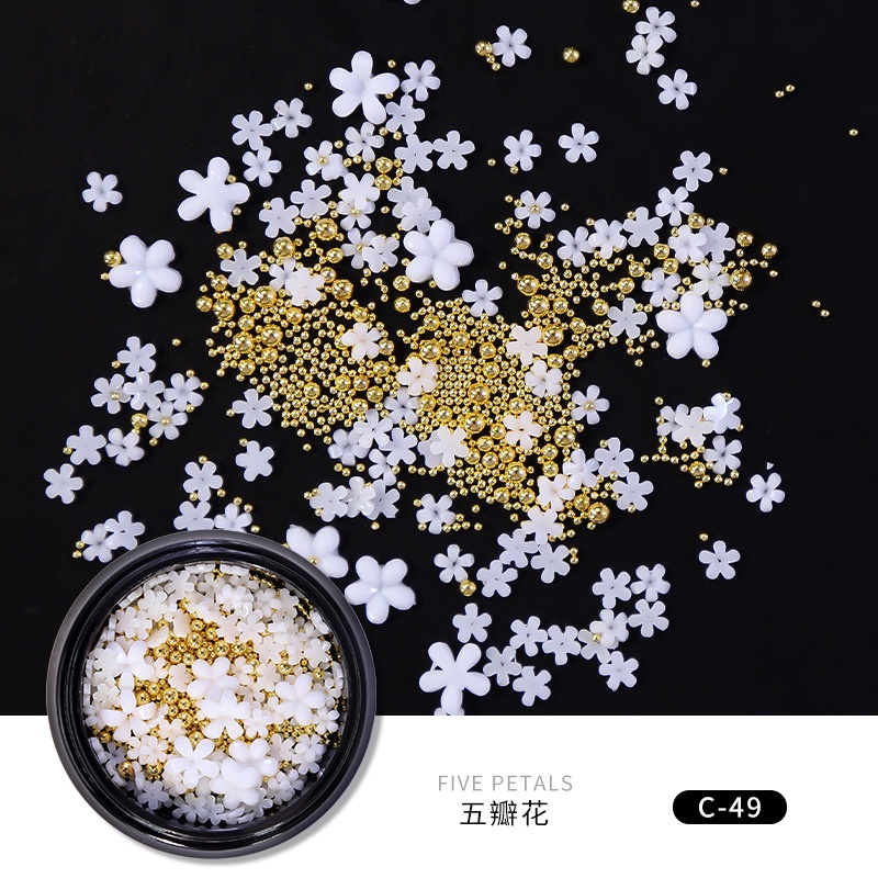 Phụ Kiện Trang Trí Móng Tay Nghệ Thuật Ba Chiều Hình Hoa Nhỏ Bằng Nhựa resin Phong Cách Nhật Bản ins