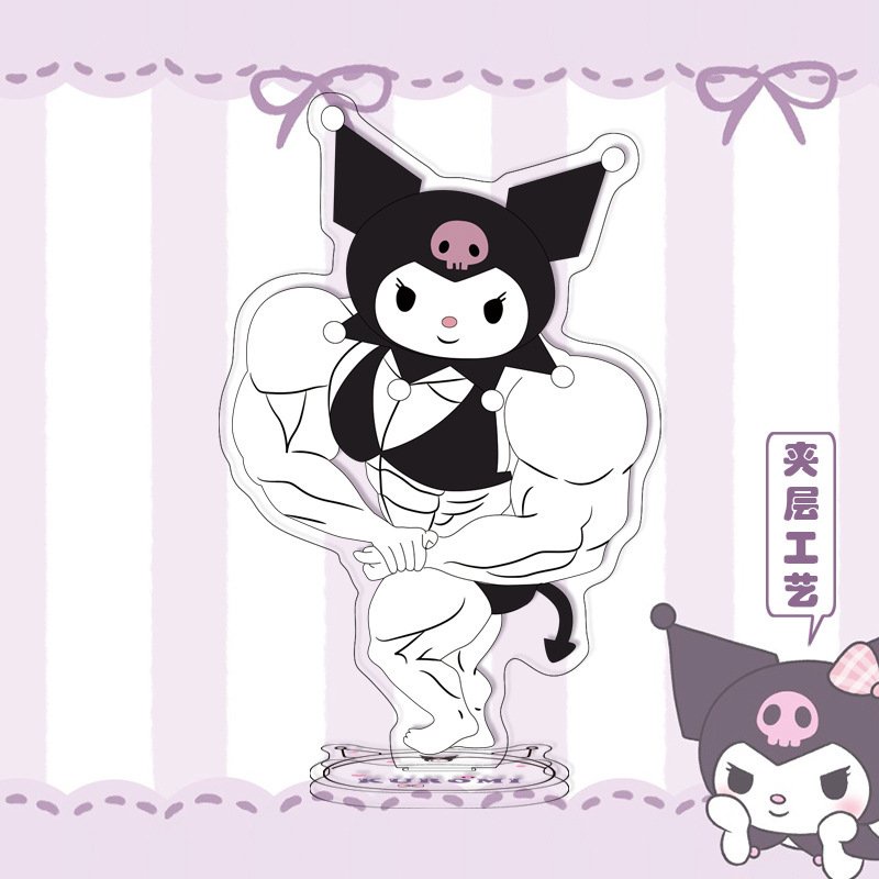Standee KUROMI MELODY CINNAMOROLL Sanrio ver CƠ BẮP LỰC ĐIỀN acrylic anime mica chibi mô hình