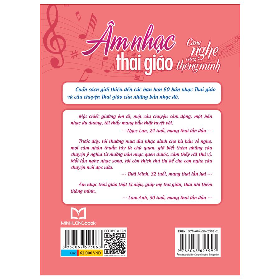 Sách: Âm Nhạc Thai Giáo - Càng Nghe Càng Thông Minh - TSMB