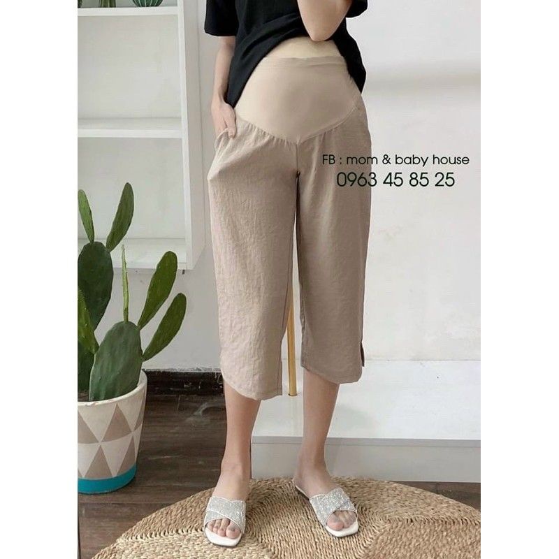 Quần Bầu Lửng Thiết Kế Đũi Hàn Siêu Mát Mịn, Có Chun Chỉnh