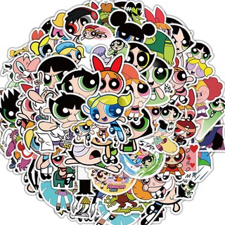 Set 74 Miếng Dán Trang Trí Chống Nước Họa Tiết Nhân Vật Hoạt Hình Dễ Thương