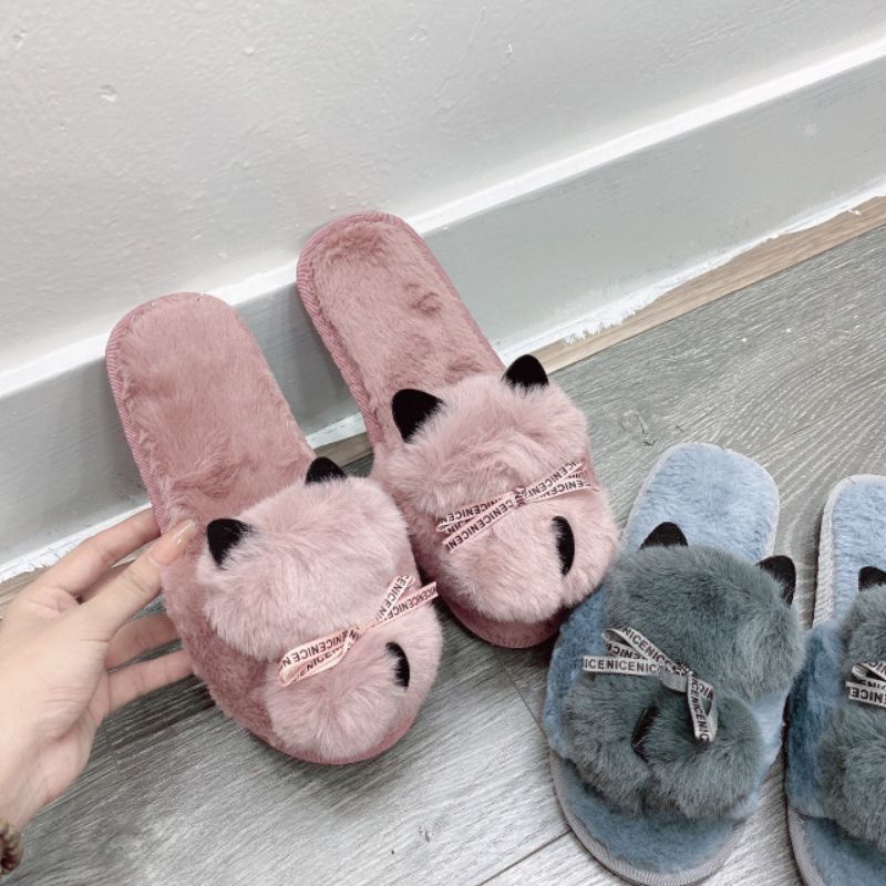 Dép lông hình hồ ly