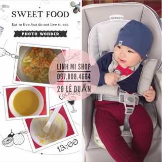 (RẺ NHẤT-SẴN HÀNG) GHẾ ĂN DẶM ĐA NĂNG NEWBER CHO BÉ NGỦ-ĂN-CHƠI CÓ BÁNH XE VÀ CHỈNH 7 MỨC ĐỘ CAO THẤP