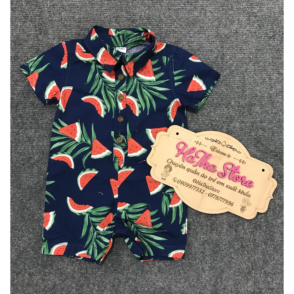 Romper / Body sơ mi OLDNAVY dưa hấu bé trai