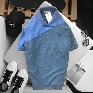 Áo thun nam Polo  (HỖ TRỢ ĐỔI SIZE) áo phông có cổ cao cấp đủ màu thêu logo đơn giản phối màu tay bắt mắt - Rudo Store