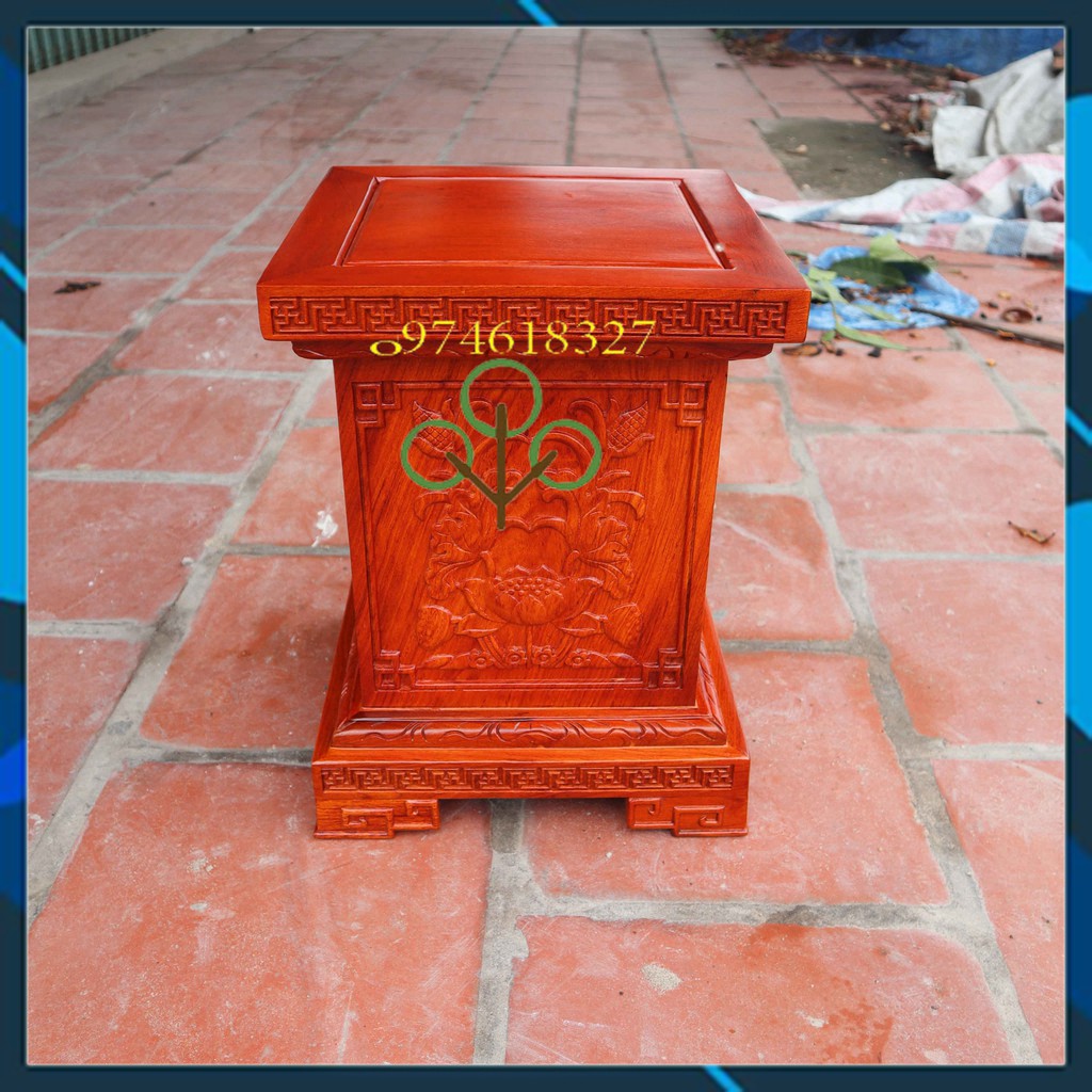 Đôn chân loa gỗ hương kê đồ phong thủy hàng cao cấp cao 40cm | BigBuy360 - bigbuy360.vn