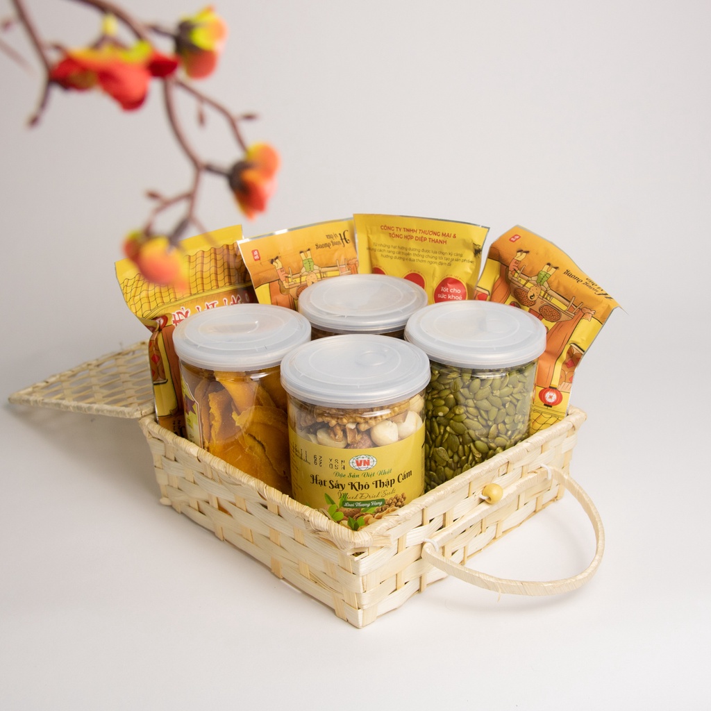 Hạt dinh dưỡng mix 7 vị Việt Nhật granola 400g cho người ăn kiêng, giảm cân Layla