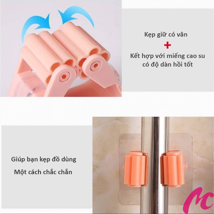 Móc Kẹp Chổi Dán Tường Siêu Dính Tiện Lợi_MC484