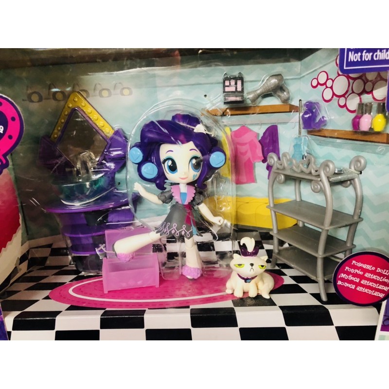 Mô hình Pony búp bê Rarity phòng trang điểm Hasbro