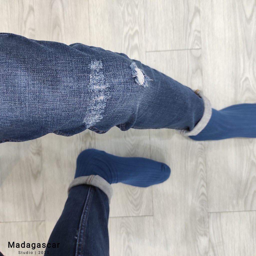 Quần Jean Nam Xanh Đậm - Premium Blue Jean