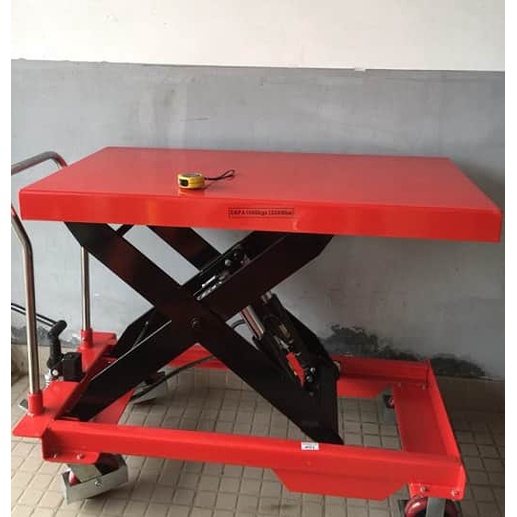 Xe nâng mặt bàn 1.5 tấn nâng 1500kg cao 1M hàng có sẵn TPHCM