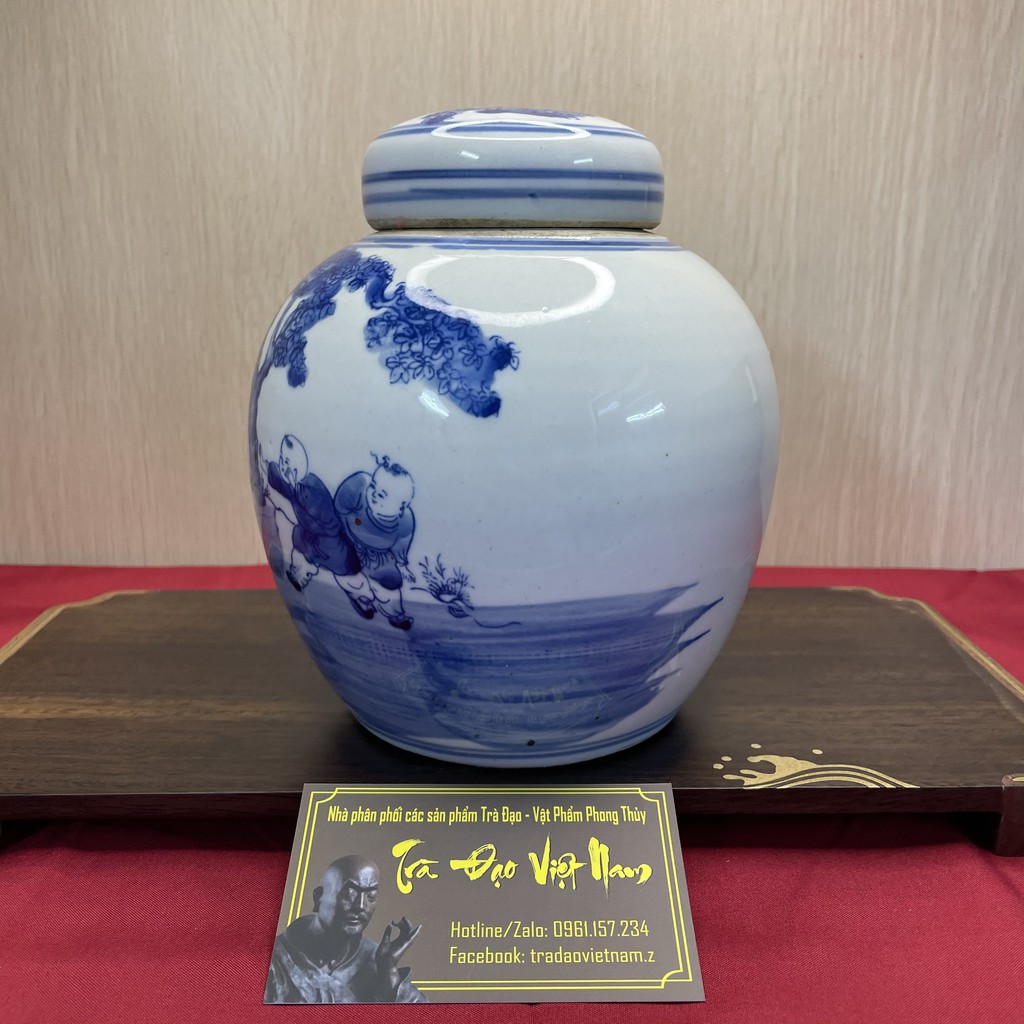 Hũ trà Ngũ Nhi giả cổ  - dung tích 1.6L