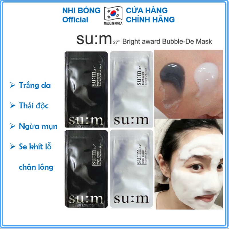 Mặt Nạ Thải Độc Sum dưỡng trắng da Hàn Quốc 1 Miếng [Cam Kết Hàng Chuẩn Chính Hãng]