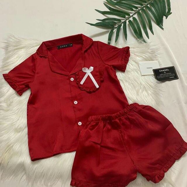 PIJAMA LỤA CHO BÉ GÁI