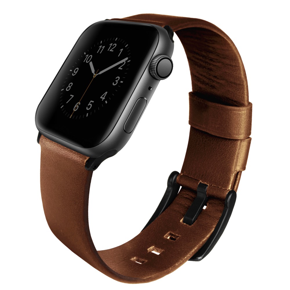 Dây da Nappa cho Apple Watch Series 7/ 6/5/4/ SE UNIQ Mondain Genuine Leather Strap Size 40/ 44mm