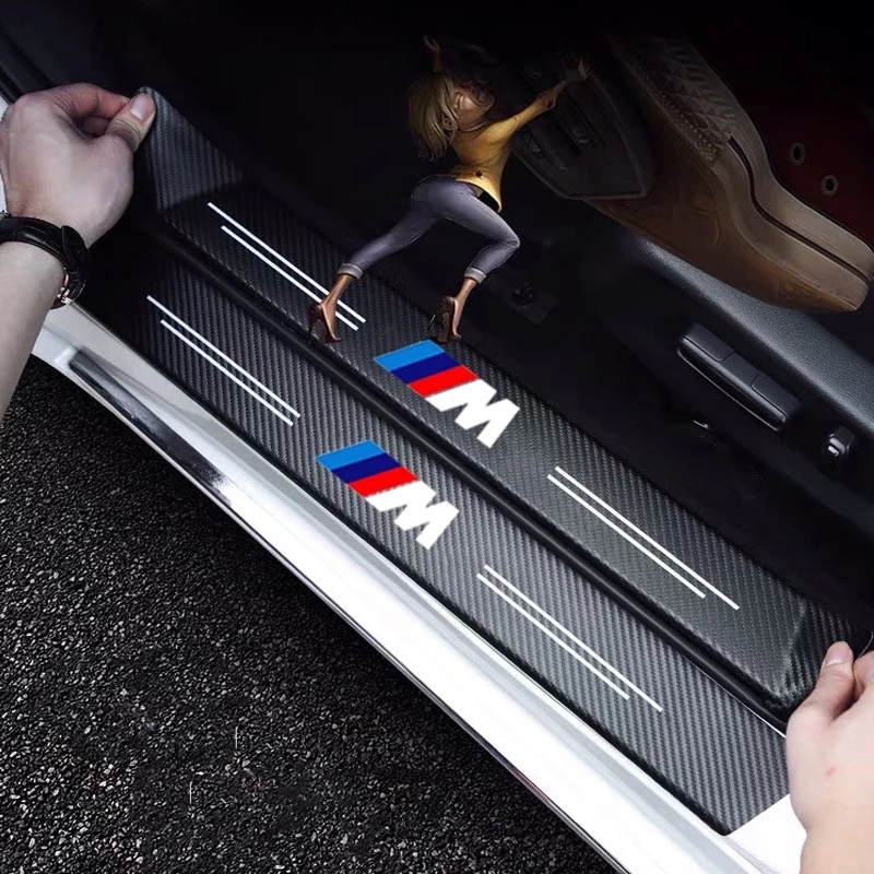 Sticker Sợi Carbon Dán Cửa Xe Hơi BMW E46 E39 E60 E90 F10 F30 G20 G30 F48 F15 F25 G01 G05