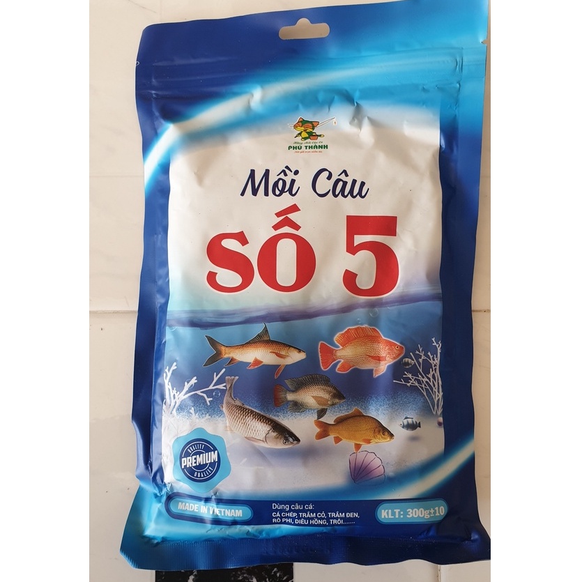 Mồi câu cá Phú Thành số 5 (300g/túi)