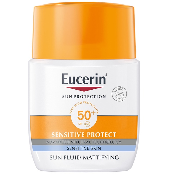Kem chống nắng cho da nhạy cảm Eucerin Sensitive Protect Sun Mattifying Fluid SPF50+ - 50ml