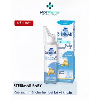 Xịt muối biển sterima, xịt mũi cá heo 50ml cho bé