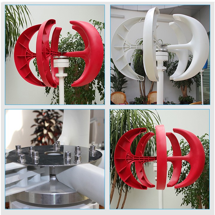 Máy phát điện gió 1500w, 1800w 5 cánh + Sạc