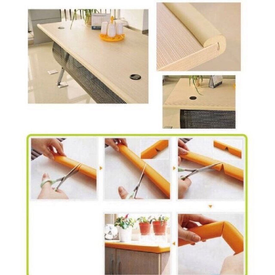 Mút Xốp Bọc Cạnh Bàn 2 Mét Bảo Vệ An Toàn Cho Bé Yêu (có kèm keo dán) 100987