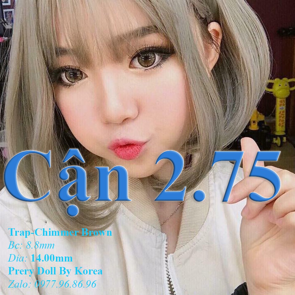 {Cận 2.75}-Lens Kính áp tròng Cận ( Giá 1 đôi-Kèm Khay)