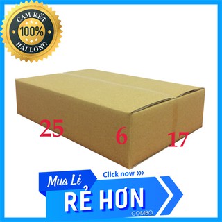 [Giá gốc tận xưởng] 25x17x6 Hộp carton đóng hàng