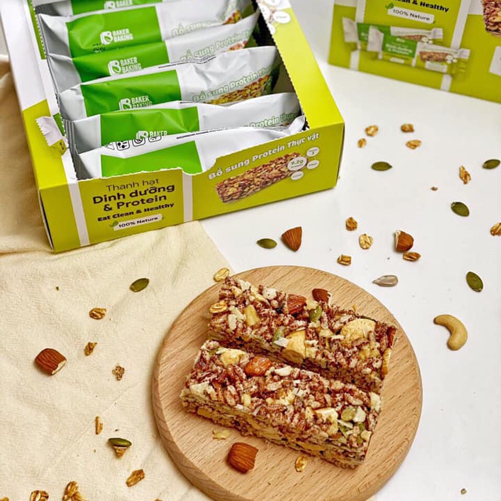 Thanh protein bar gạo lứt & chà bông ức gà dinh dưỡng giúp ăn kiêng, giảm cân | BigBuy360 - bigbuy360.vn