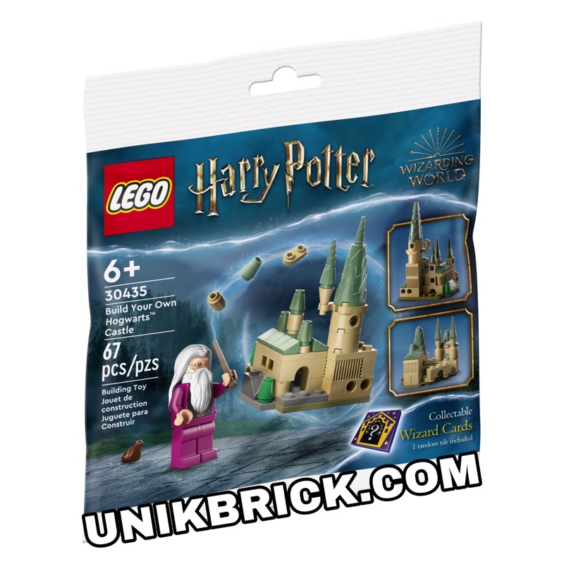 Lego UNIK BRICK Harry Potter 30435 Build Your Own Hogwarts Castle Polybag Túi thầy Albus Dumbledore 