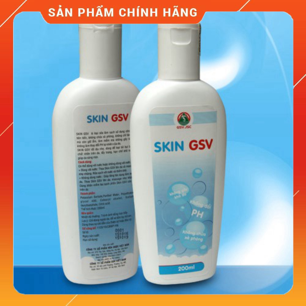 ✅ Sữa rửa mặt skin GSV 200ml