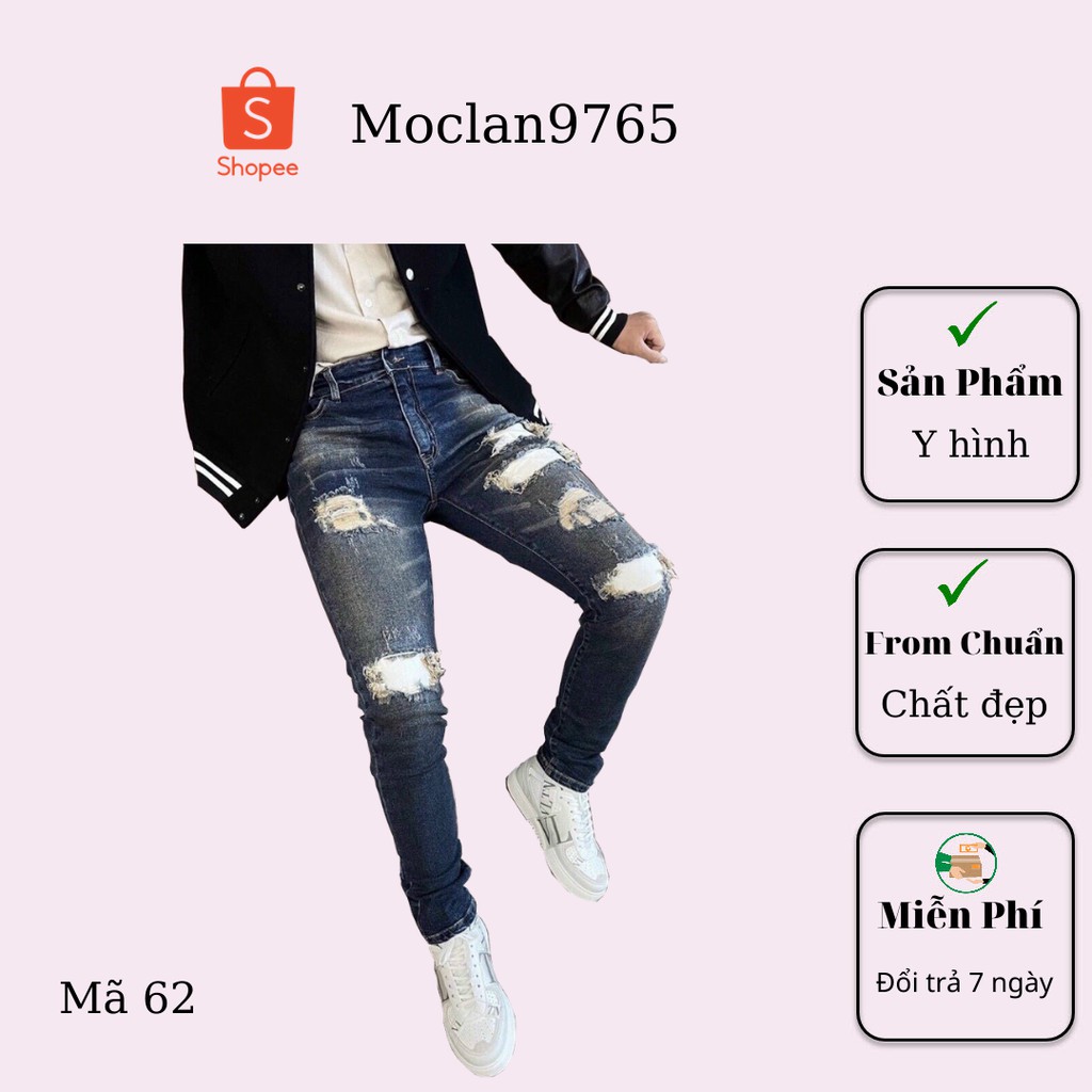 Quần jean nam cao cấp, chất liệu bò ( jean ) mềm mịn, from chuẩn, có nhiều mẫu đi kèm Moclan50