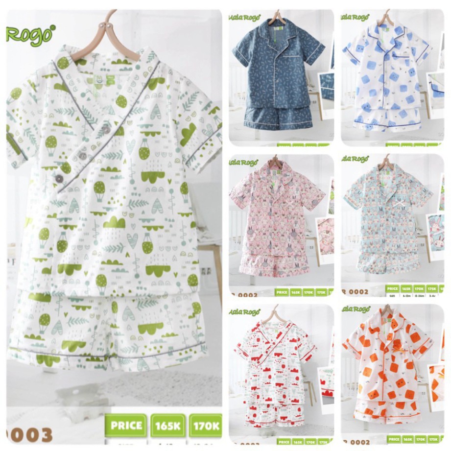 freeship Bộ QA Pijama Yukata mặc nhà vải siêu mềm UALA ROGO 0001 0003