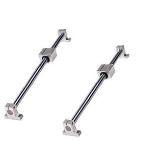 Combo 2 thanh trượt tròn phi 12mm dài 0.6m + 4 gối đỡ sk12+ 2 con trượt scs12