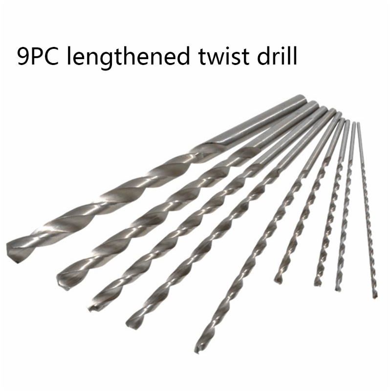 Bộ 9 Mũi Khoan Thép Tốc Độ Cao 150 / 200mm