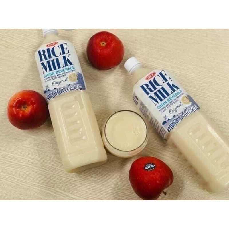 Nước gạo Hàn Quốc, nước gạo Rice Milk OKF thơm ngon - không đường - Chai 1500ml