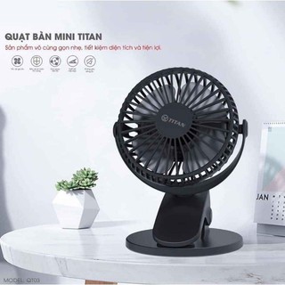 Quạt kẹp bàn mini TITAN QT03