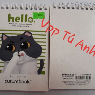 Sổ lò xo A6 HELLO futurebook  160 trang hàng đẹp