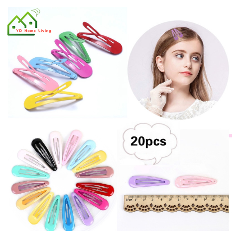 Set 20 Kẹp Tóc Bằng Kim Loại Nhiều Màu