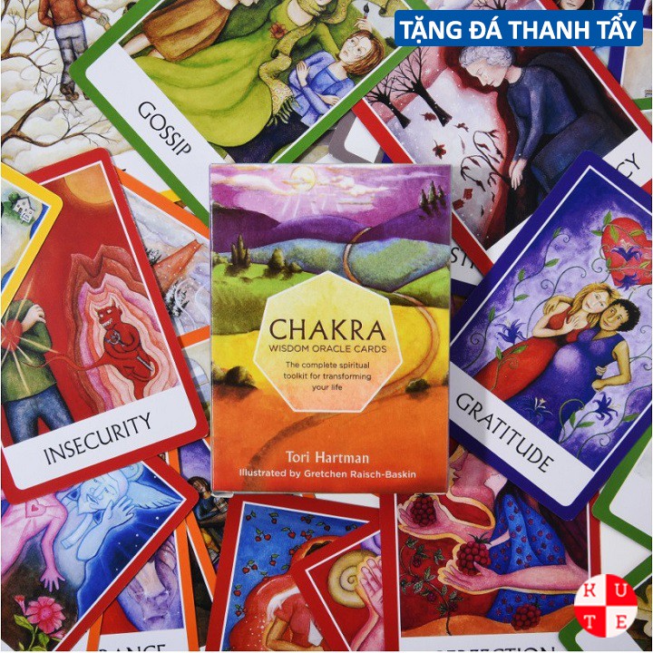 Bộ Bài Oracle Chakra Wisdom 49 Lá Bài Tặng File Tiếng Anh Và Đá Thanh Tẩy C3