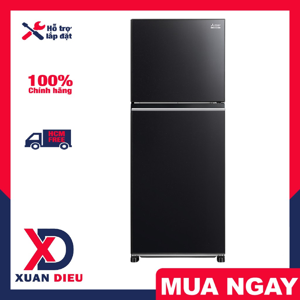 Tủ lạnh Mitsubishi Electric Inverter 376 lít MR-FX47EN-GBK-V -Mặt gương, Xuất xứ Thái Lan, Giao miễn phí HCM