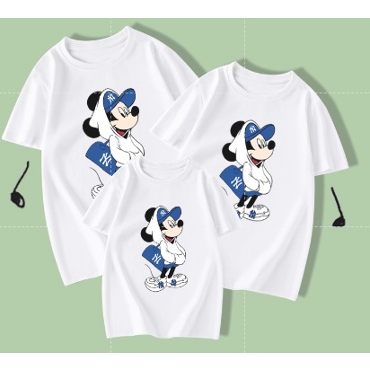 Áo gia đình Familylove - Mẫu Áo Đồng phục gia đình Họa Tiết Chuột Mickey Đáng Yêu chất liệu cotton 100% co giãn