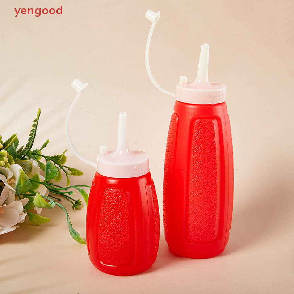 Set 2 Chai Nhựa Đựng Gia Vị 150 / 300Ml Có Nắp Đậy Tiện Dụng