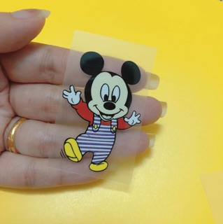 Sticker ủi,hình ủi,patch ủi hình chuột mickey (Phụ liệu may vá trang trí quần áo may mặc, Handmade, DIY)