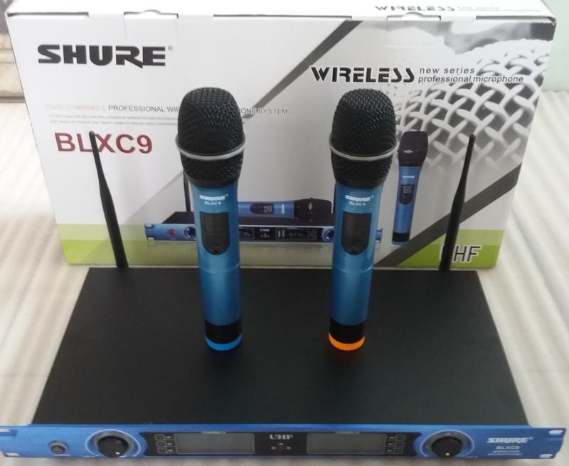 Micro không dây cao cấp Shure BLXC9 - Micro Karaoke chống hú, lọc âm và lọc tiếng