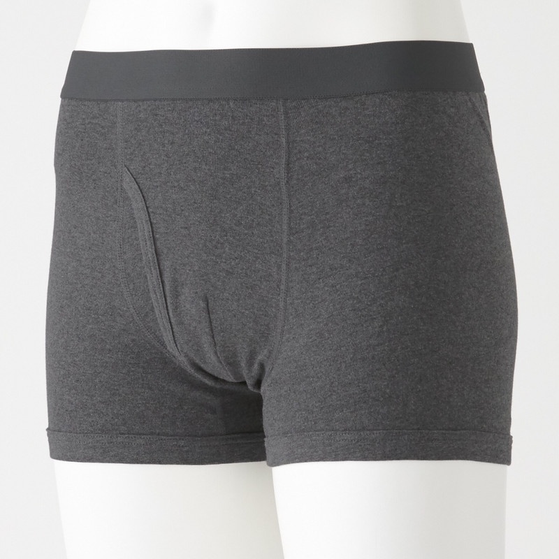 Muji Quần Lót Nam Boxer Briefs Mở Trước Cotton Ấn Độ